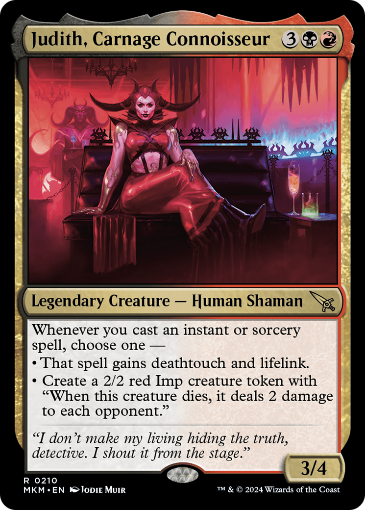 Image of Judith, Carnage Connoisseur (MKM-210) - Murders at Karlov Manor Foil