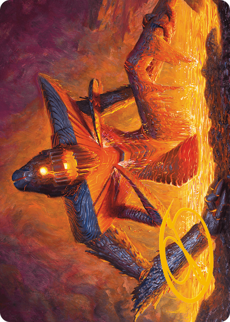 Image of Molten Gatekeeper // Molten Gatekeeper (AMH3-005) - Modern Horizons 3 Art Series (Borderless)