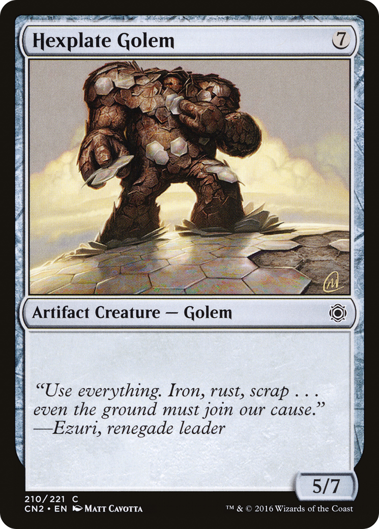 Image of Hexplate Golem (CN2-210) - Conspiracy: Take the Crown