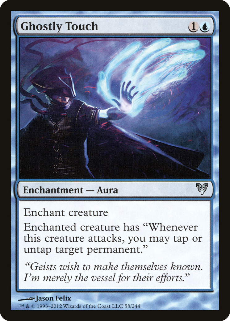 Image of Ghostly Touch (AVR-058) - Avacyn Restored Foil