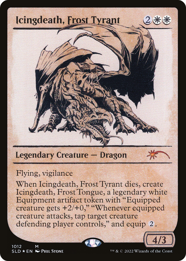 Image of Icingdeath, Frost Tyrant (Showcase) (SLD-1012) - Secret Lair Drop: (Showcase) Foil