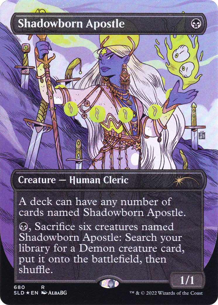 Image of Shadowborn Apostle (680) (SLD-680) - Secret Lair Drop: (Full Art) (Borderless) Foil