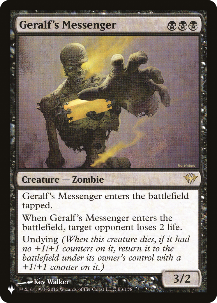 Image of Geralf's Messenger (LIST-63/158) - The List