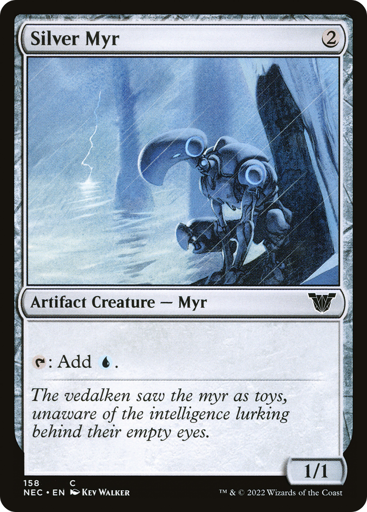 Image of Silver Myr (NEC-158) - Neon Dynasty Commander