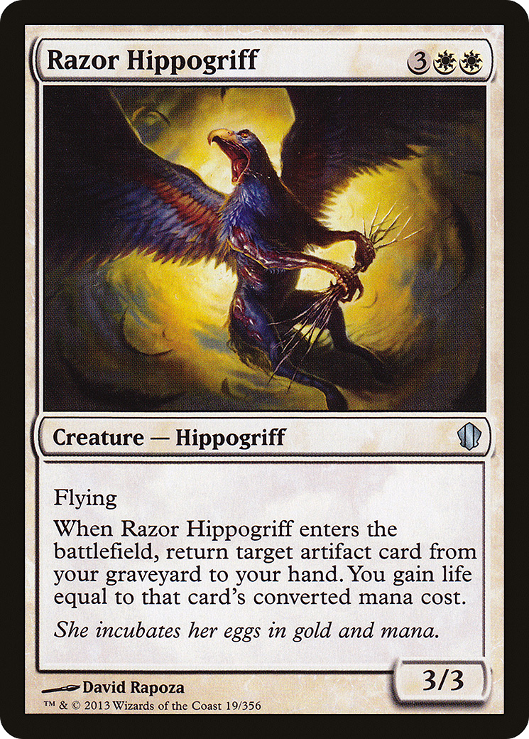 Image of Razor Hippogriff (C13-019) - Commander 2013