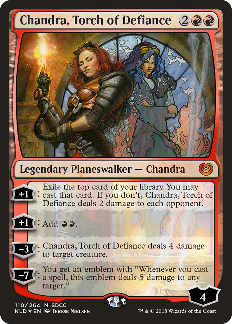 Image of Chandra, Torch of Defiance (SDCC 2018 Exclusive) (MEDIA-110) - San Diego Comic-Con 2018 Foil
