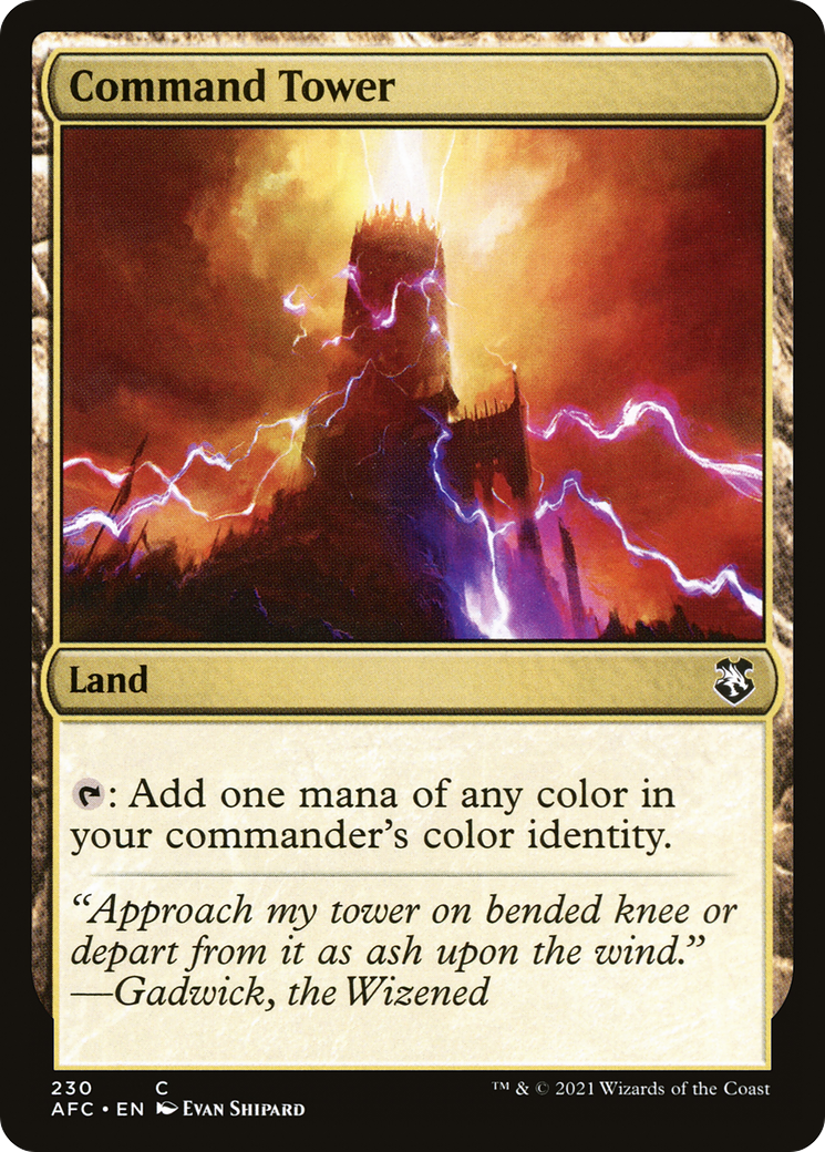 Image of Command Tower (AFC-230) - Forgotten Realms Commander