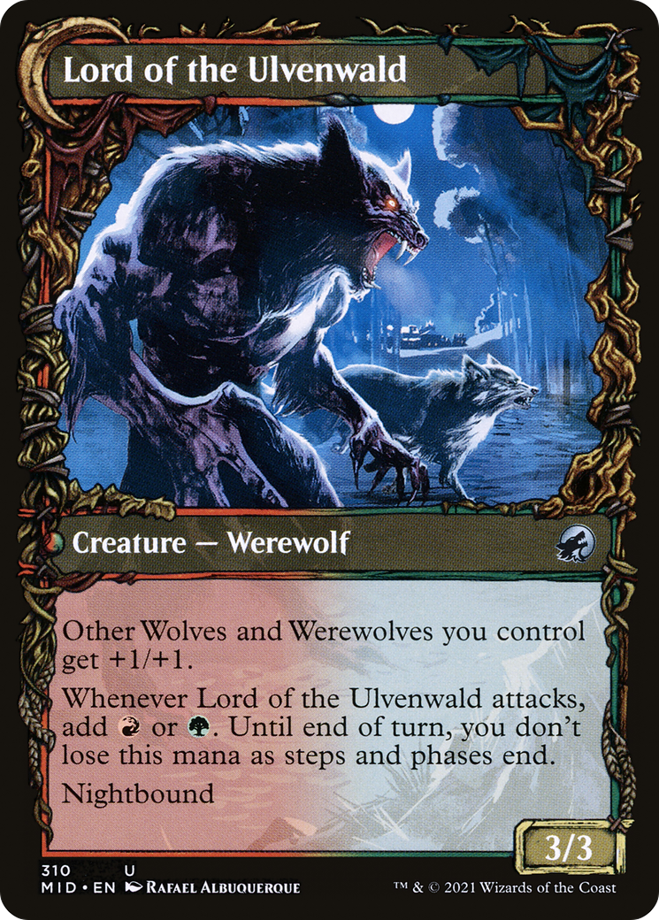 Image of Kessig Naturalist (Showcase) (MID-310) - Innistrad: Midnight Hunt: (Showcase, Double Faced Transform) Foil