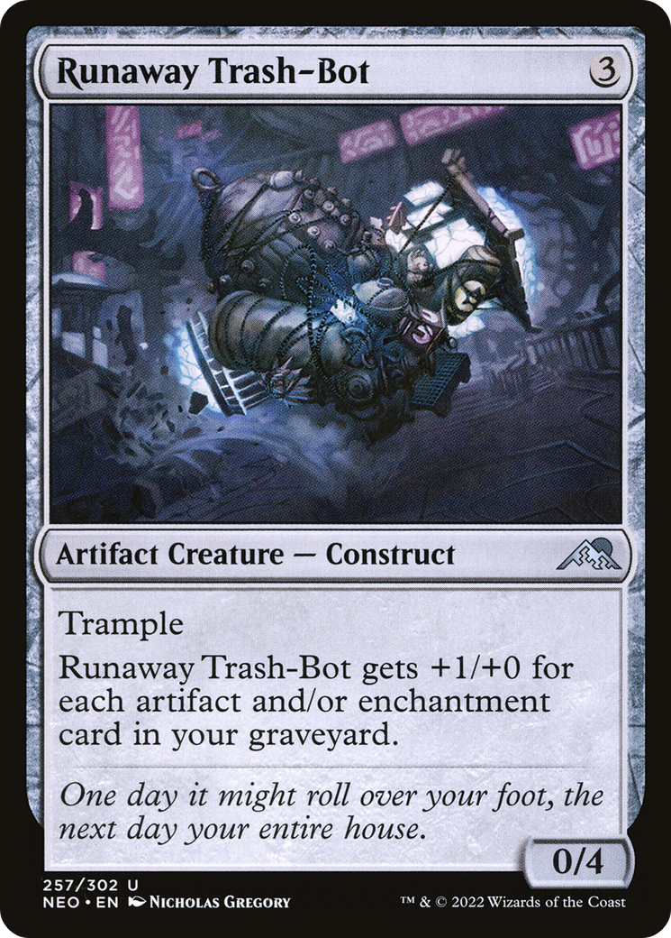 Image of Runaway Trash-Bot (NEO-257) - Kamigawa: Neon Dynasty