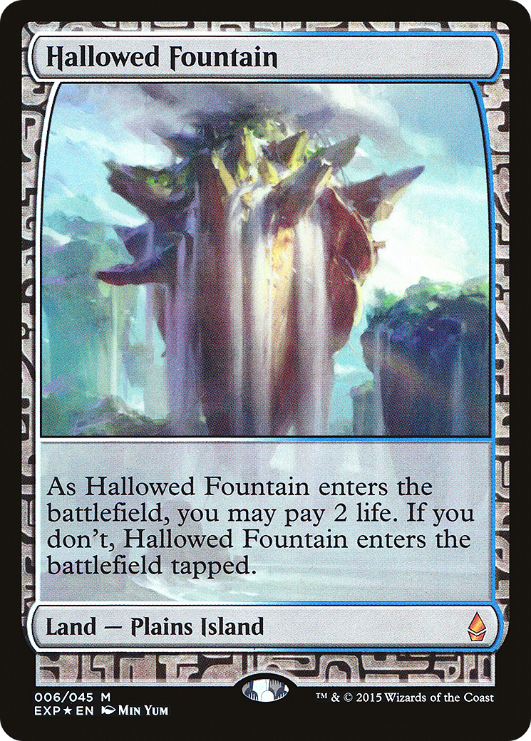 Image of Hallowed Fountain (EXP-006) - Zendikar Expeditions Foil