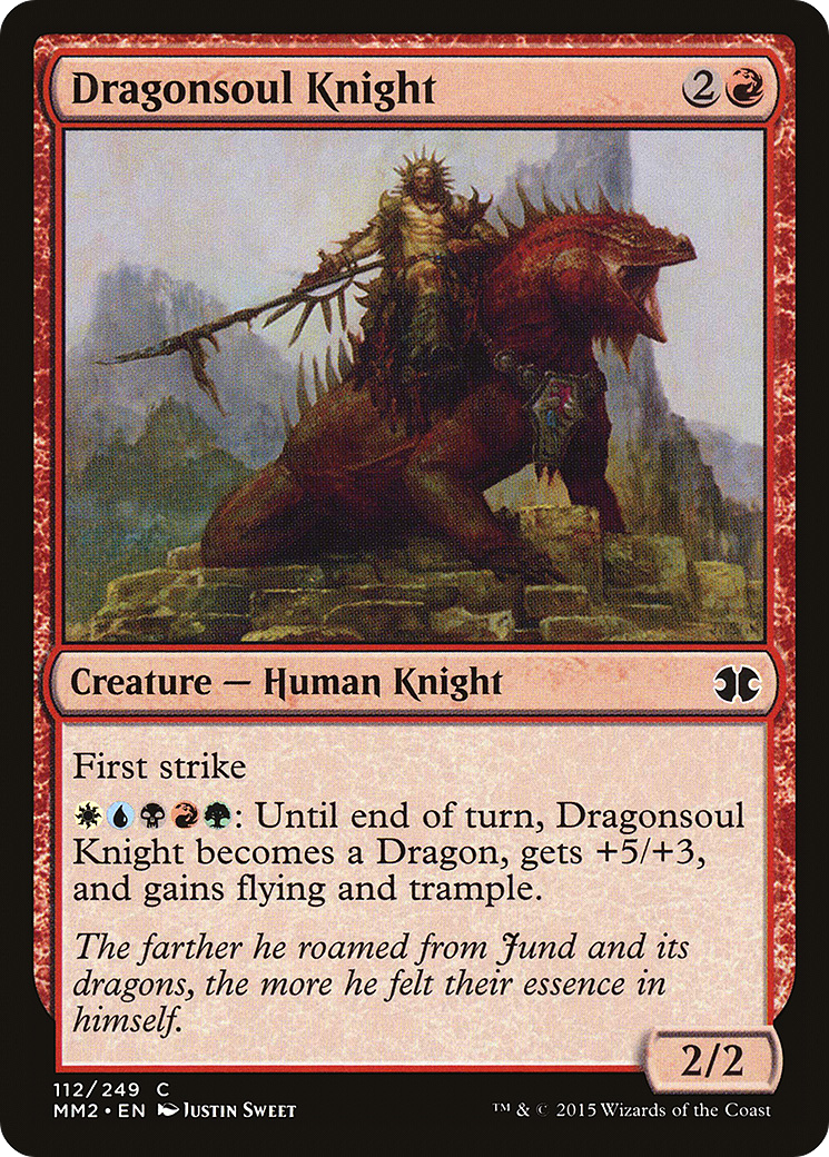 Image of Dragonsoul Knight (MM2-112) - Modern Masters 2015
