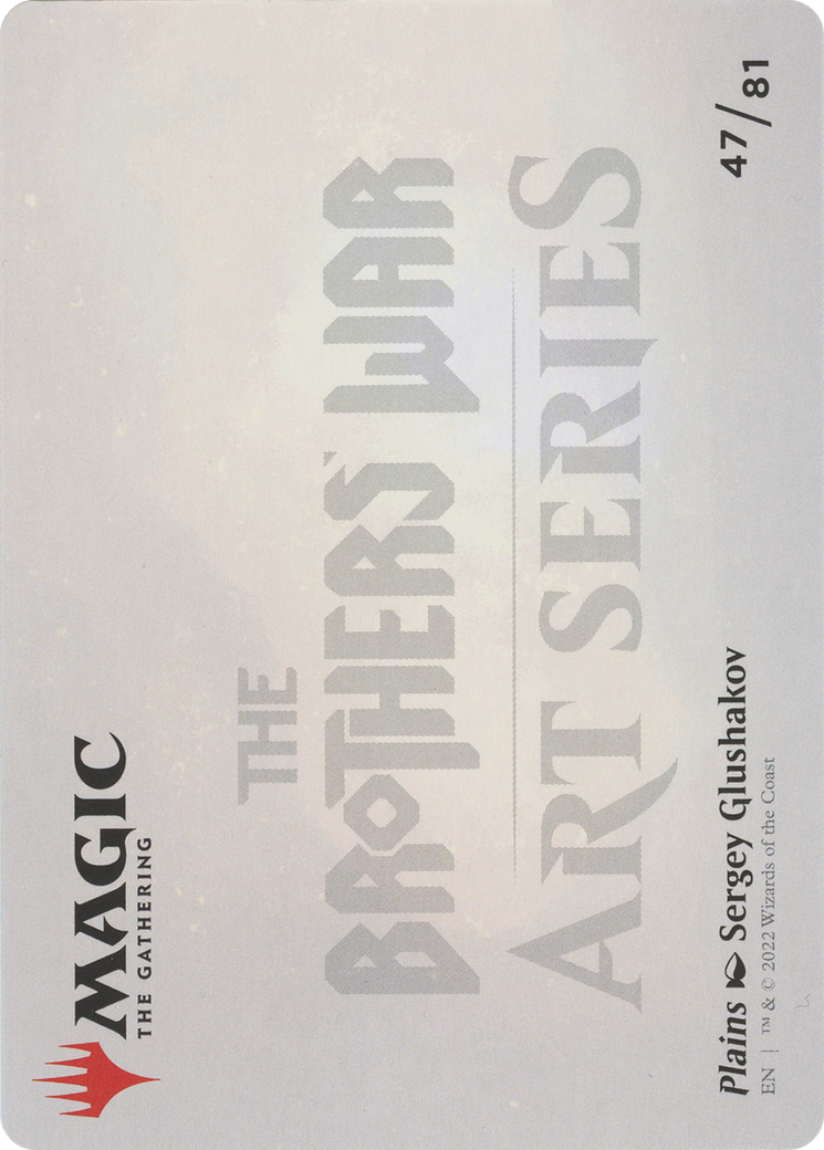 Image of Plains // Plains (ABRO-047) - The Brothers' War Art Series (Borderless)