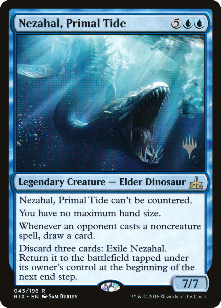 Image of Nezahal, Primal Tide (PPM20-045) - Rivals of Ixalan Promos Foil