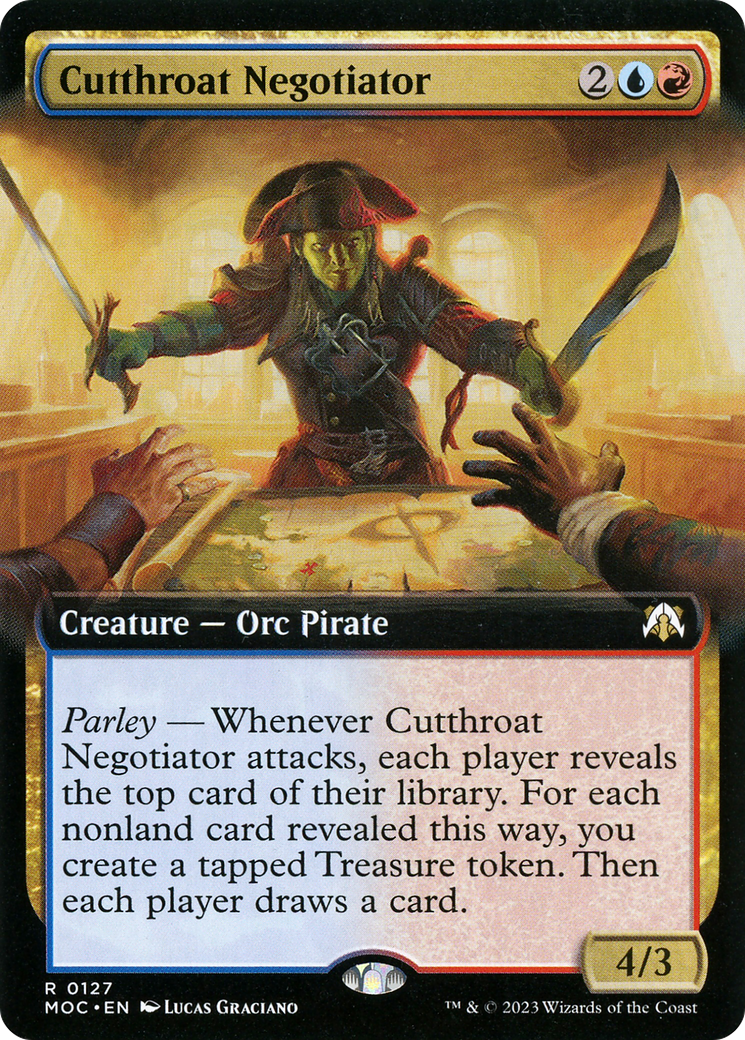 Image of Cutthroat Negotiator (Extended Art) (MOC-127) - March of the Machine Commander: (Extended Art)
