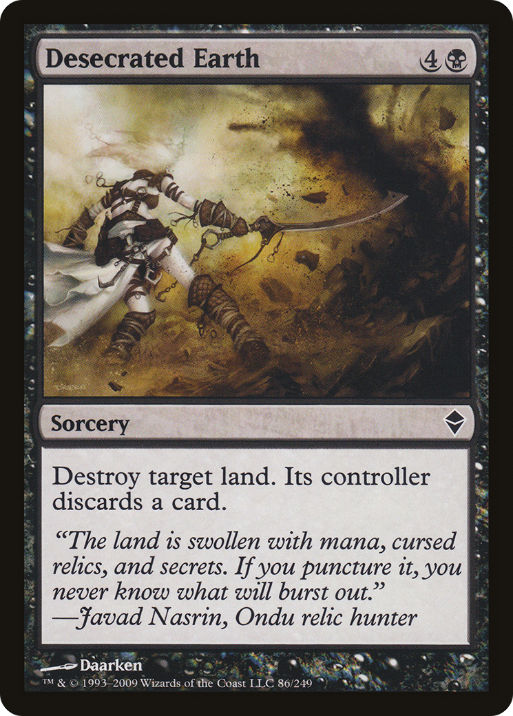 Image of Desecrated Earth (ZEN-086) - Zendikar Foil