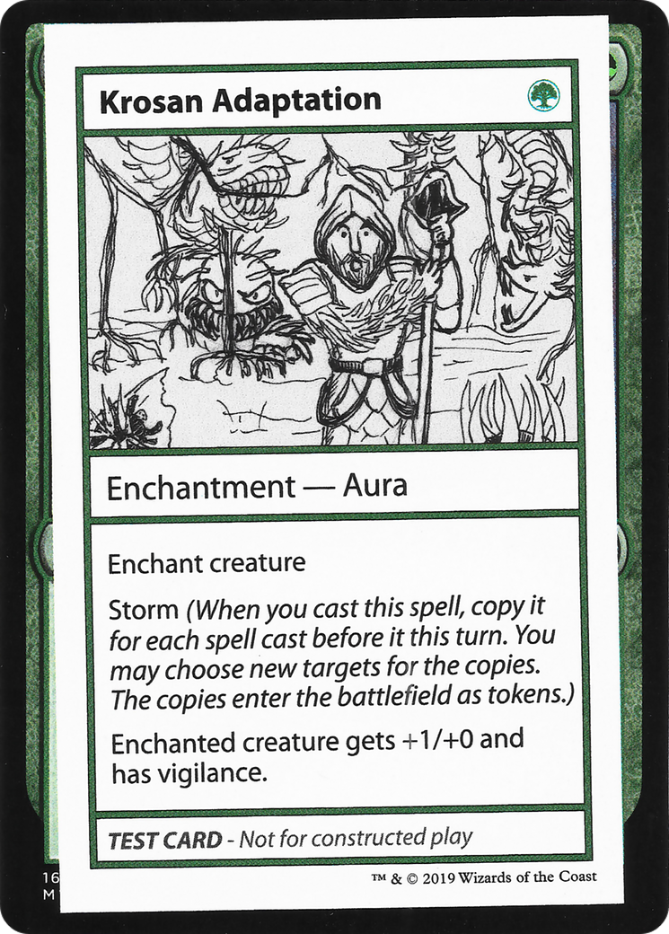 Image of Krosan Adaptation (No PW Symbol) (CMB1-) - Mystery Booster Playtest Cards 2021
