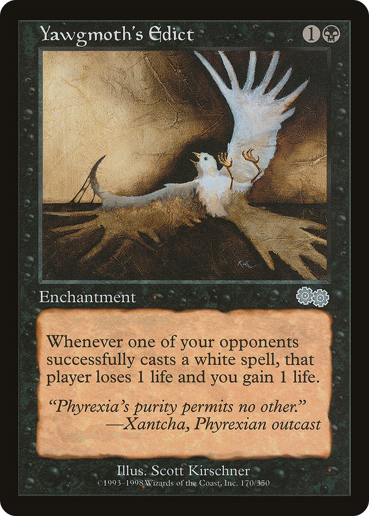 Image of Yawgmoth's Edict (USG-170) - Urza's Saga