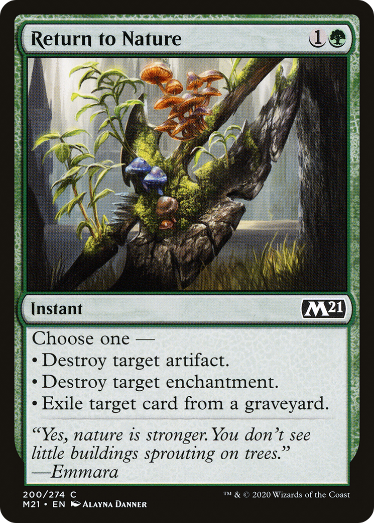 Image of Return to Nature (M21-200) - Core Set 2021 Foil