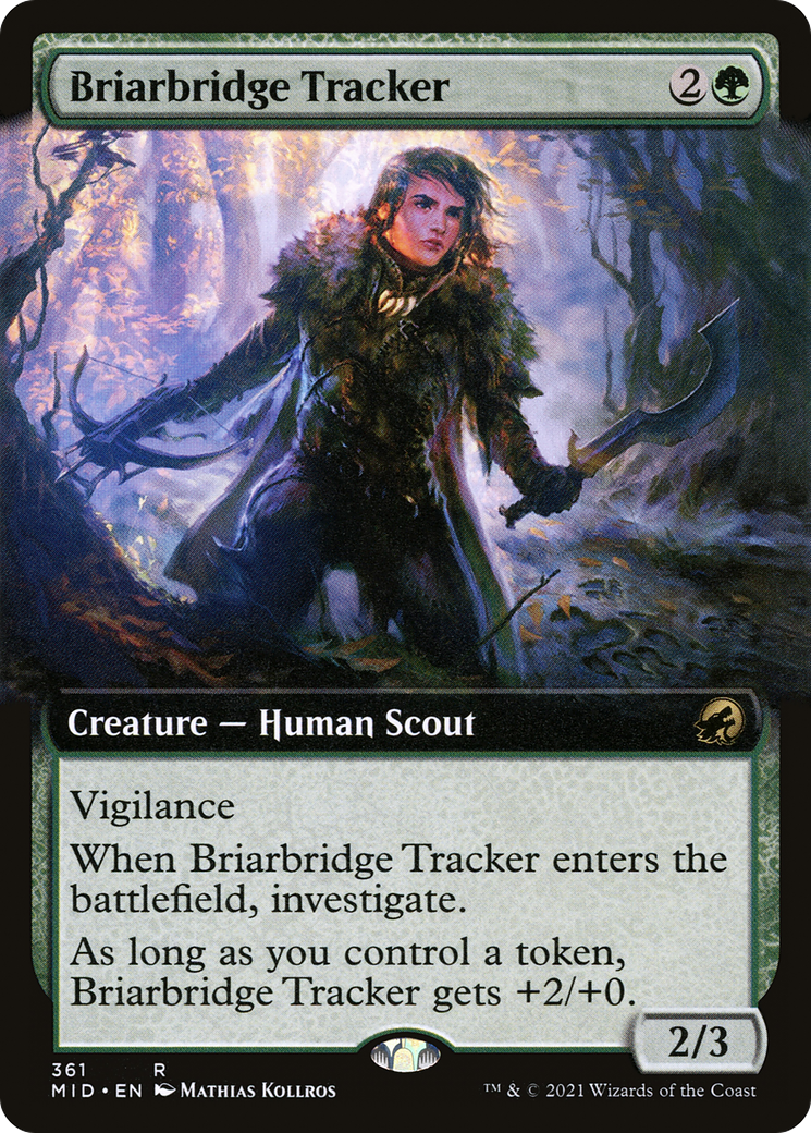 Image of Briarbridge Tracker (Extended Art) (MID-361) - Innistrad: Midnight Hunt: (Extended Art) Foil