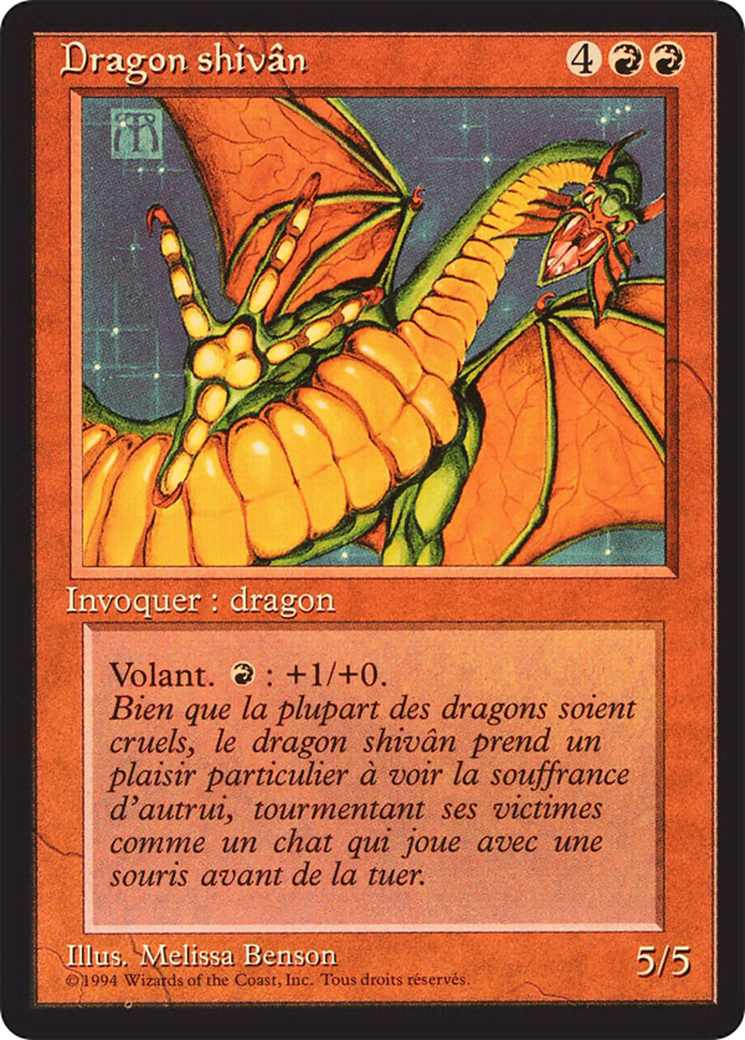 Image of Shivan Dragon (FBB-) - Foreign Black Border