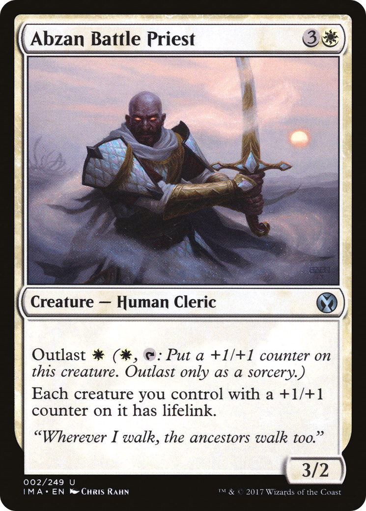 Image of Abzan Battle Priest (IMA-002) - Iconic Masters Foil