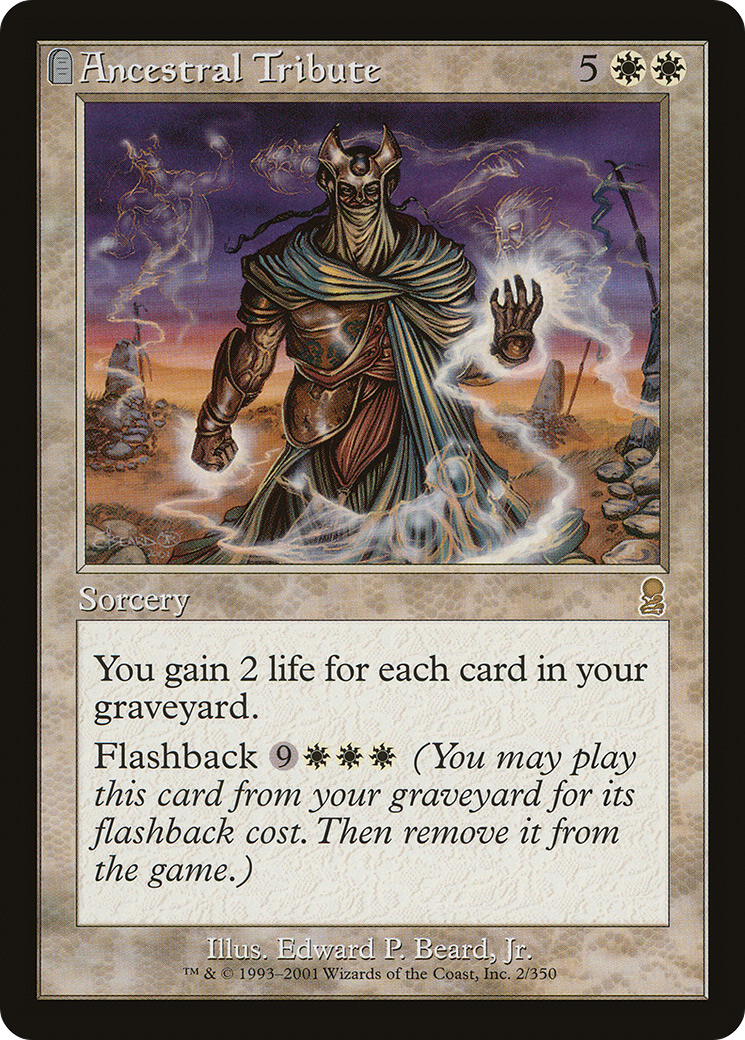 Image of Ancestral Tribute (ODY-002) - Odyssey: (tombstone) Foil
