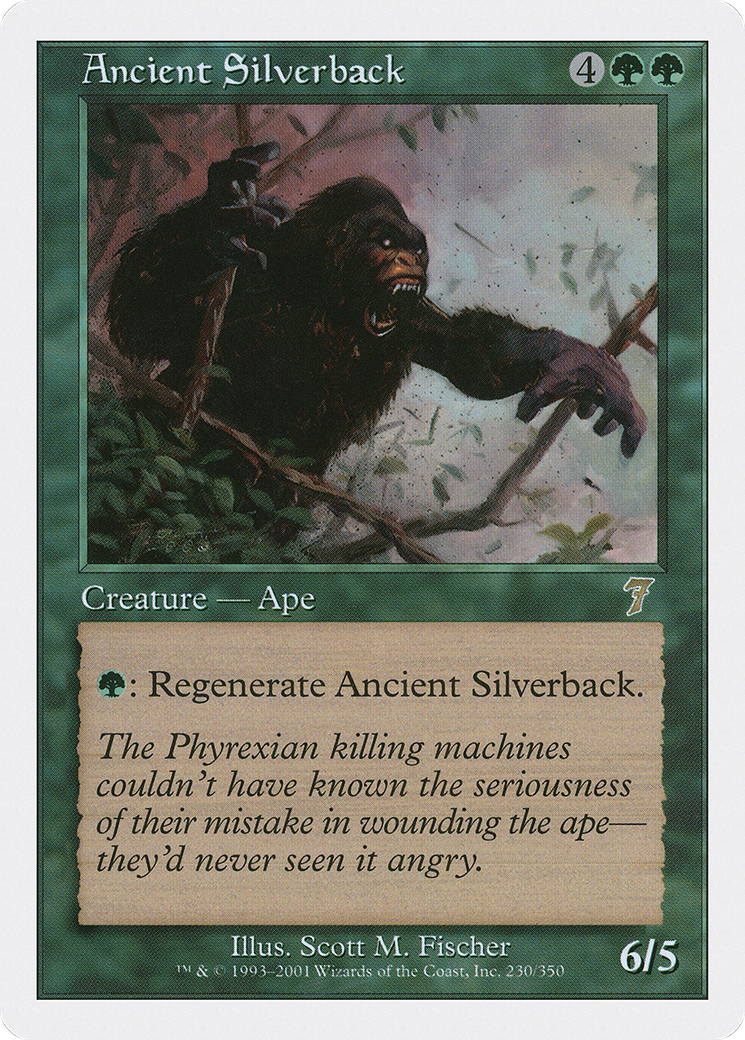 Image of Ancient Silverback (7ED-230) - 7th Edition Foil