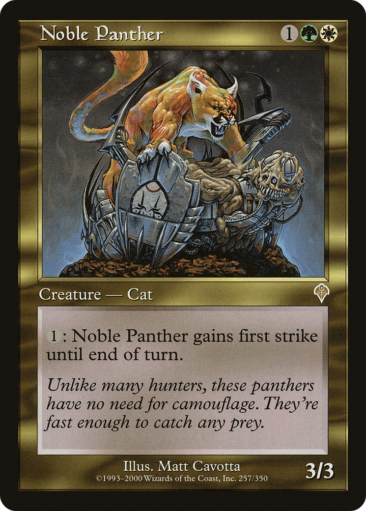 Image of Noble Panther (INV-257) - Invasion Foil