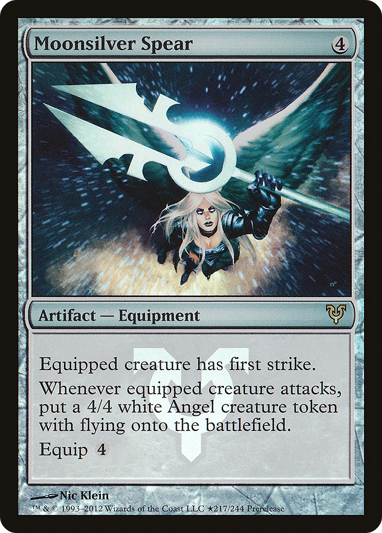 Image of Moonsilver Spear (PRE-217) - Avacyn Restored Promos Foil