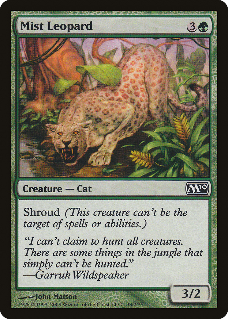 Image of Mist Leopard (M10-193) - Magic 2010 Foil