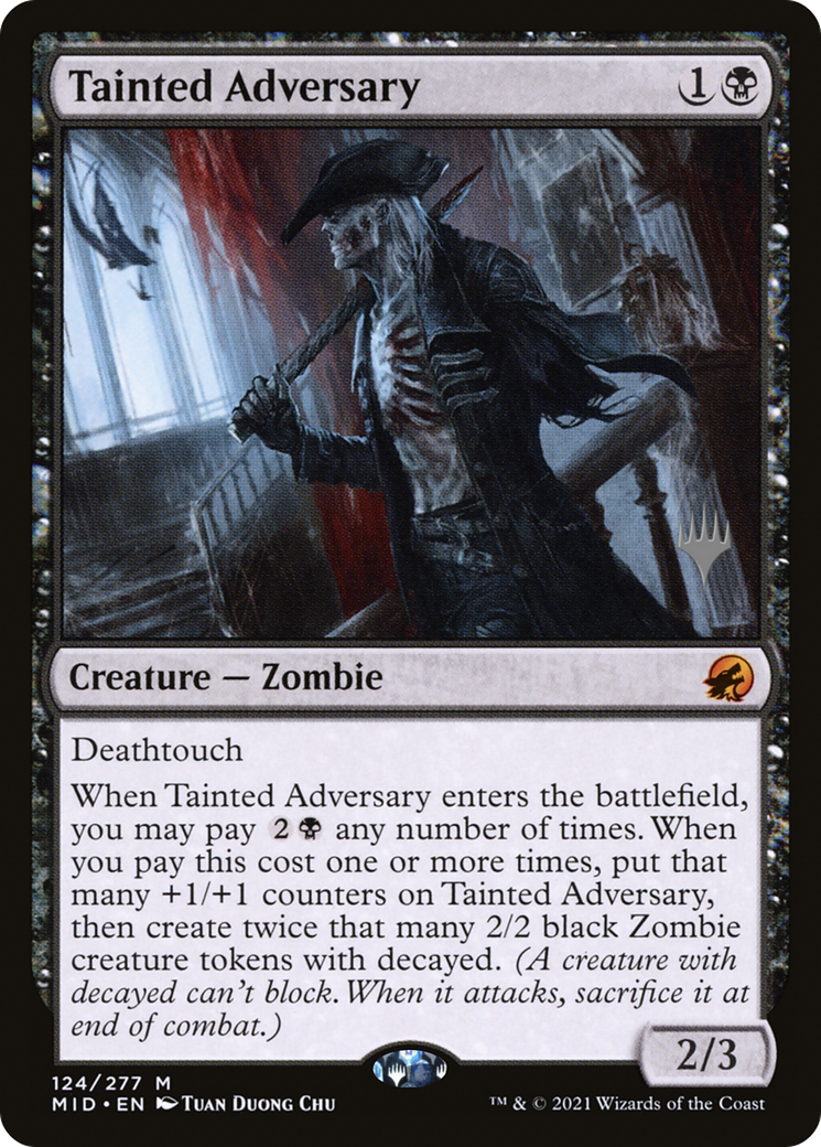 Image of Tainted Adversary (PPMID-124) - Innistrad: Midnight Hunt Promos Foil