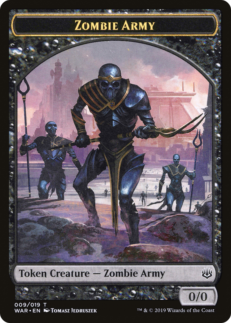Image of Zombie Army Token (009) (WAR-009) - War of the Spark Tokens