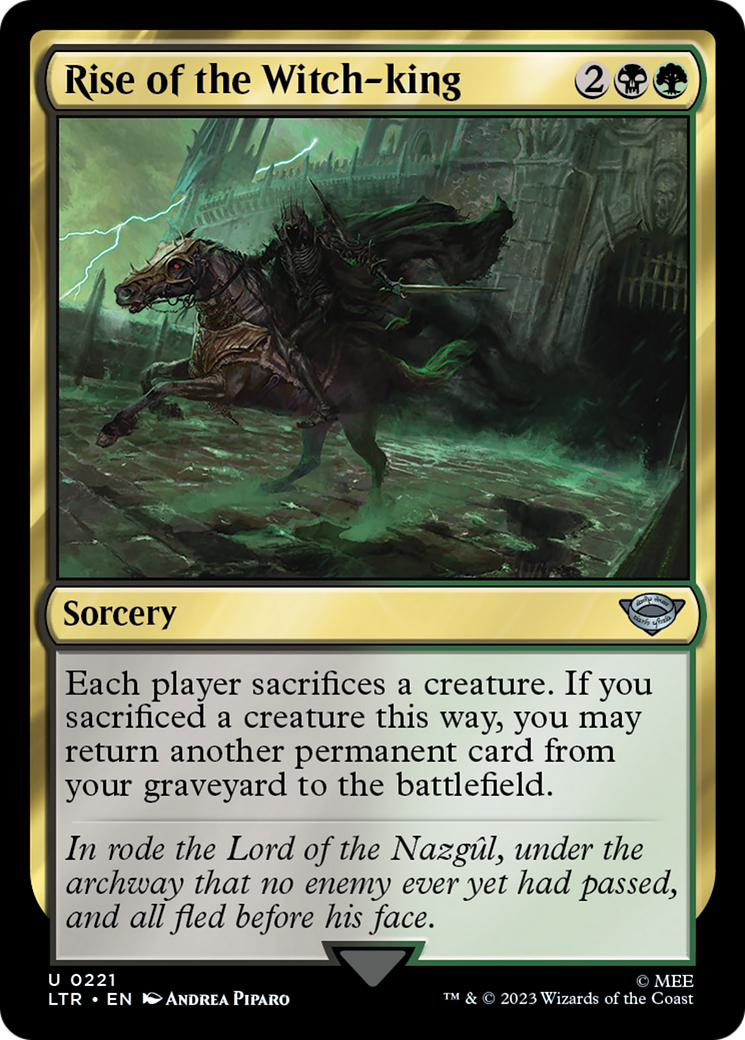 Image of Rise of the Witch-King (LTR-221) - The Lord of the Rings: Tales of Middle-earth Foil