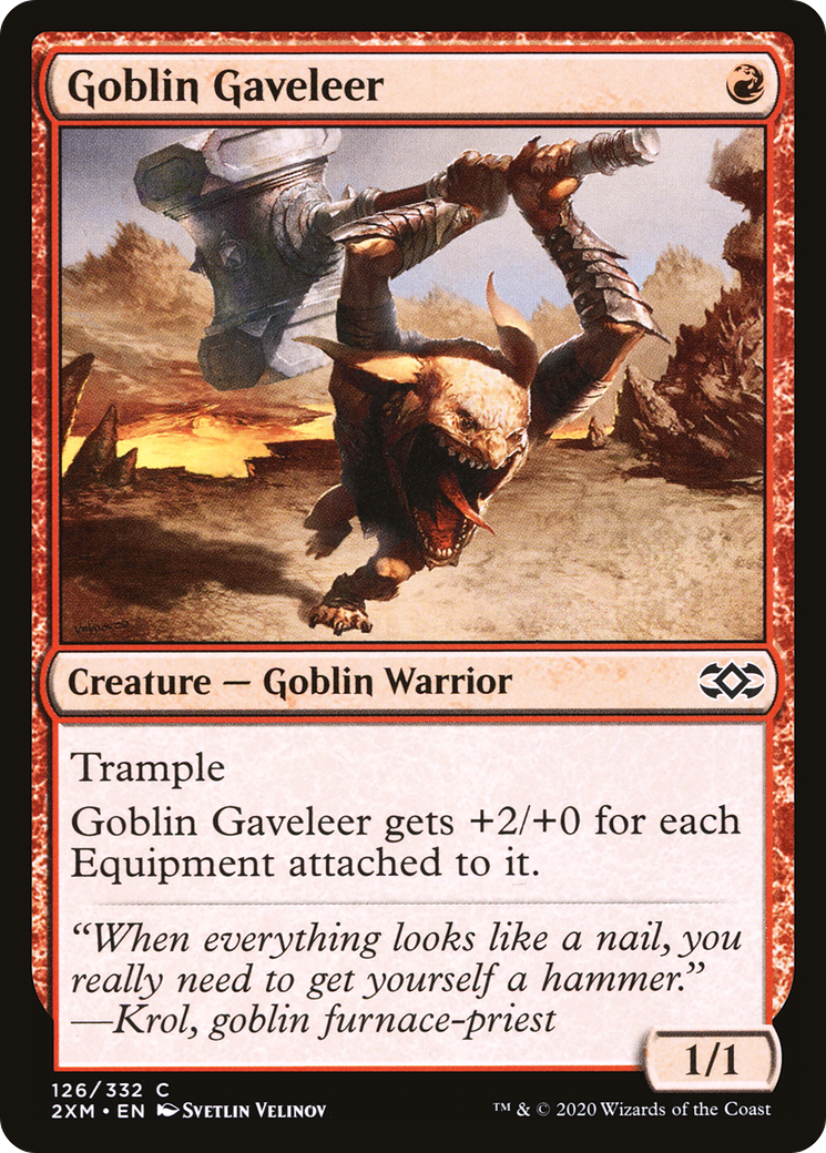 Image of Goblin Gaveleer (2XM-126) - Double Masters Foil