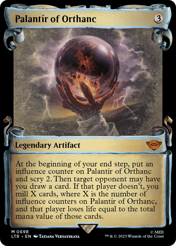 Image of Palantir of Orthanc (Showcase Scrolls) (LTR-698) - The Lord of the Rings: Tales of Middle-earth: (Showcase) Foil