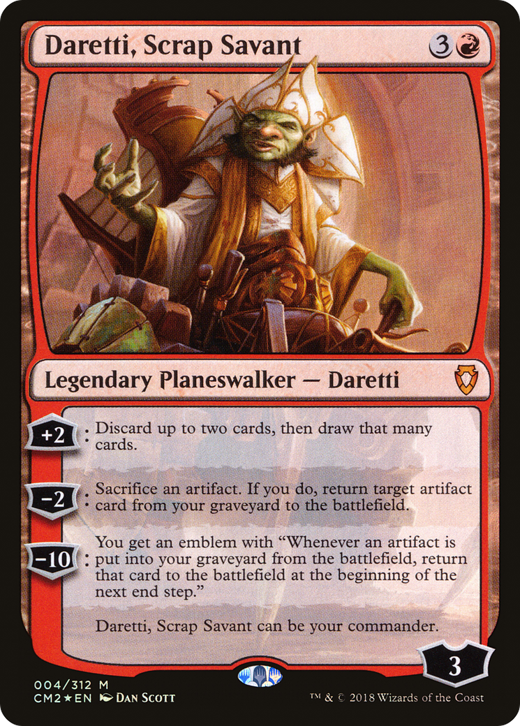 Image of Daretti, Scrap Savant (CM2-004) - Commander Anthology Volume II Foil