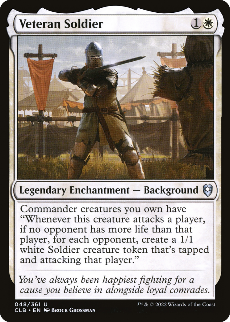 Image of Veteran Soldier (CLB-048) - Commander Legends: Battle for Baldur's Gate