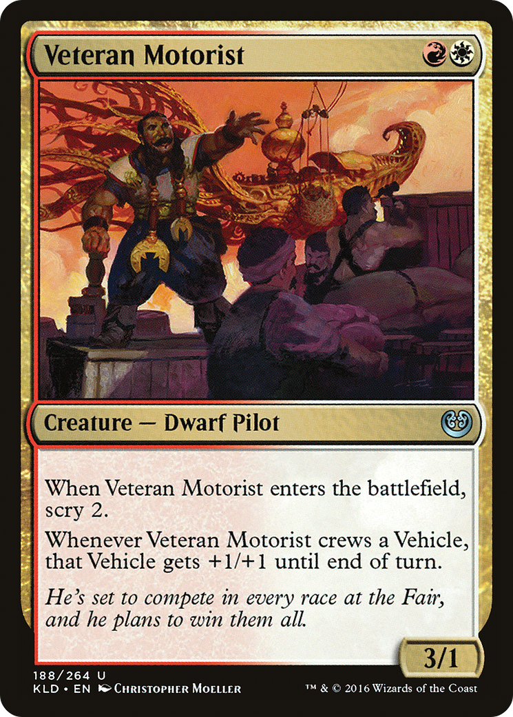 Image of Veteran Motorist (KLD-188) - Kaladesh Foil