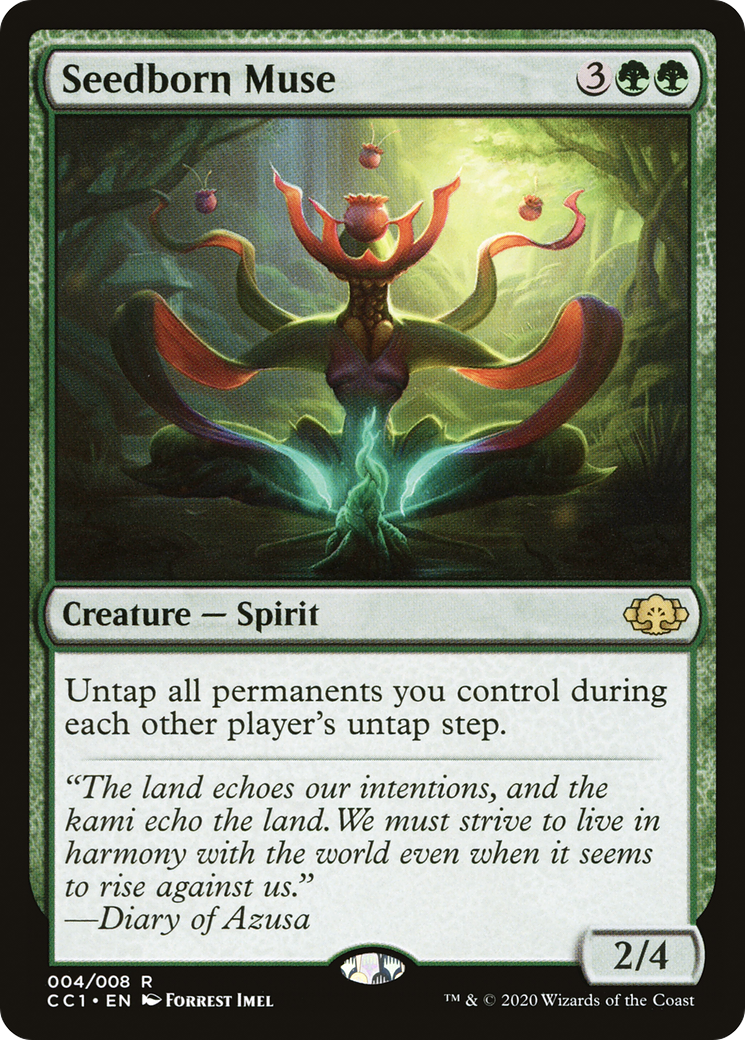 Image of Seedborn Muse (CC1-004) - Commander Collection: Green Foil
