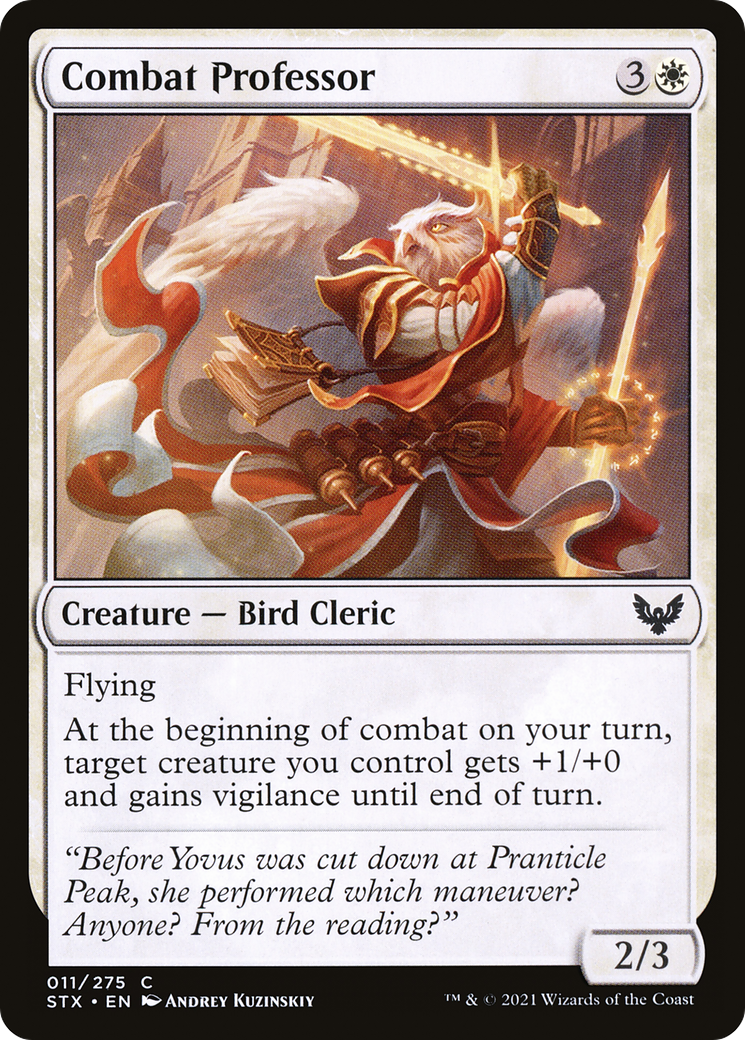 Image of Combat Professor (STX-011) - Strixhaven: School of Mages Foil