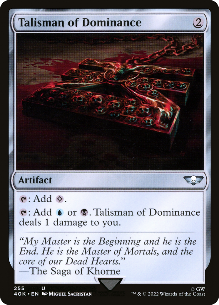Image of Talisman of Dominance (255) (40K-255) - Warhammer 40,000 Commander