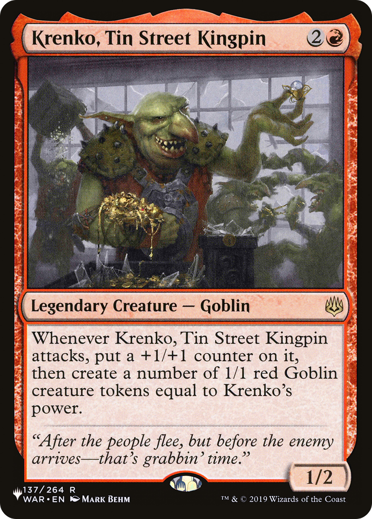 Image of Krenko, Tin Street Kingpin (LIST-137/264) - The List