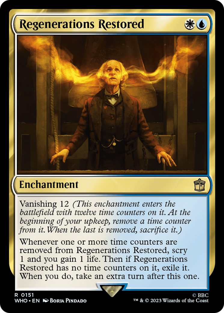 Image of Regenerations Restored (WHO-151) - Doctor Who Foil