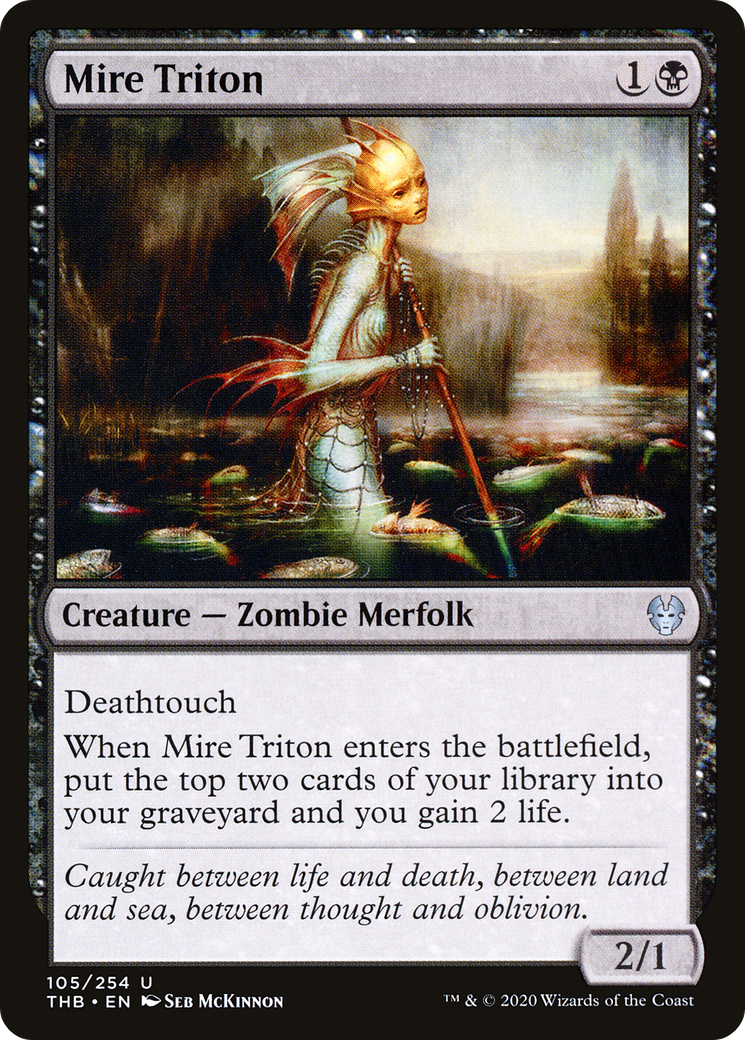 Image of Mire Triton (THB-105) - Theros Beyond Death Foil
