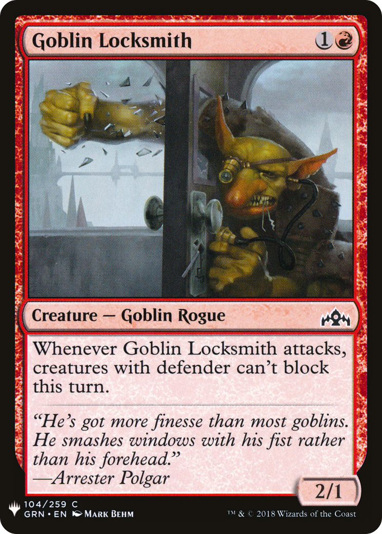 Image of Goblin Locksmith (LIST-104) - The List