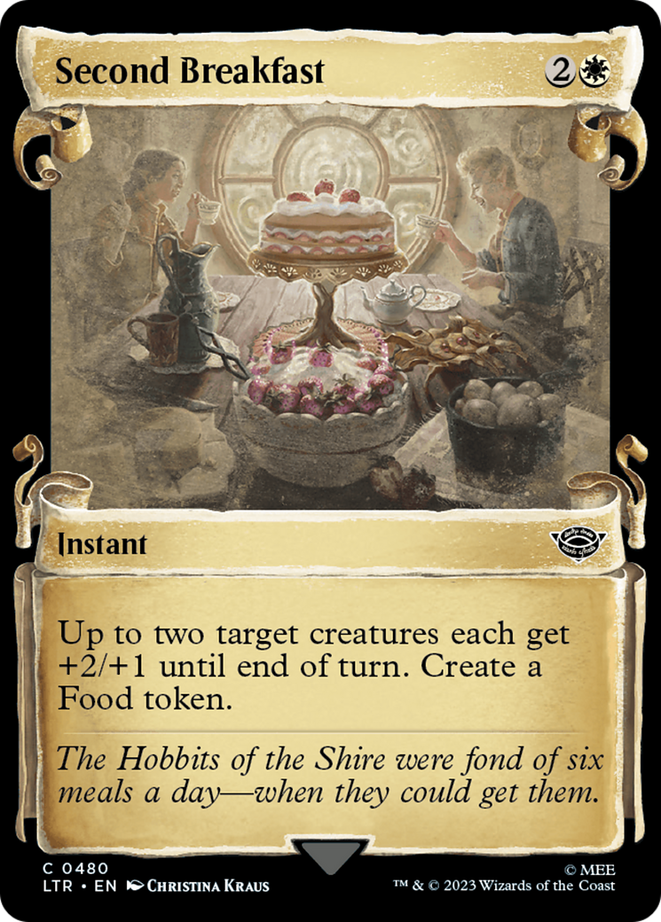 Image of Second Breakfast (Showcase Scrolls) (LTR-480) - The Lord of the Rings: Tales of Middle-earth: (Showcase) Foil