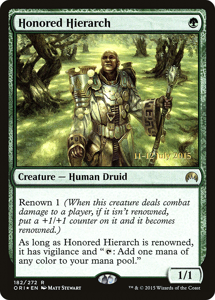 Image of Honored Hierarch (PRE-182) - Magic Origins Promos Foil