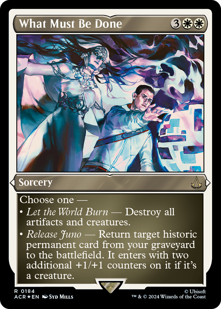 Image of What Must Be Done (ACR-184) - Assassin's Creed Etched Foil