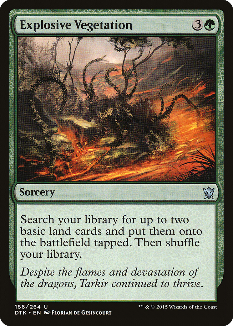 Image of Explosive Vegetation (DTK-186) - Dragons of Tarkir Foil