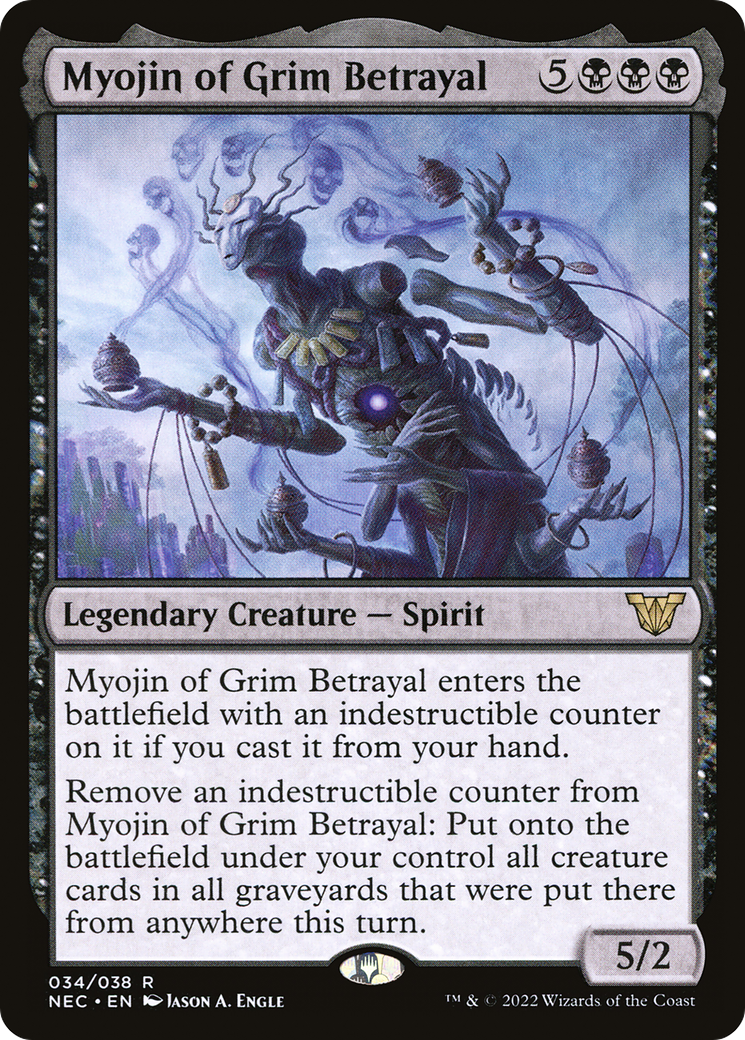 Image of Myojin of Grim Betrayal (NEC-034) - Neon Dynasty Commander